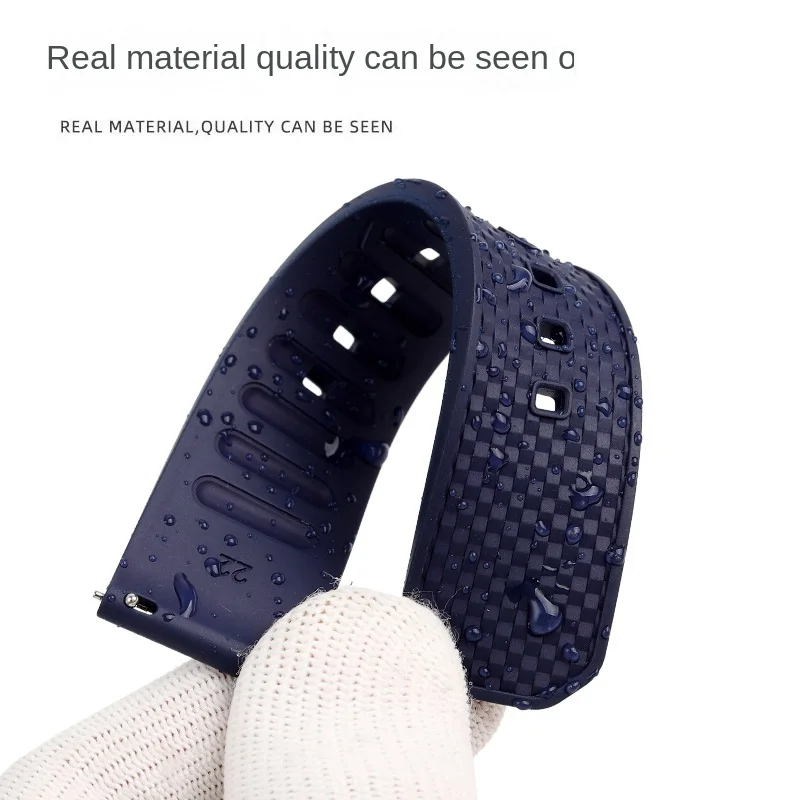 Quick release Fluoro rubber strap For Tissot Seiko Hamilton IWC Citizen universal rubber watchband 20x20mm 22x22mm Men bracelet