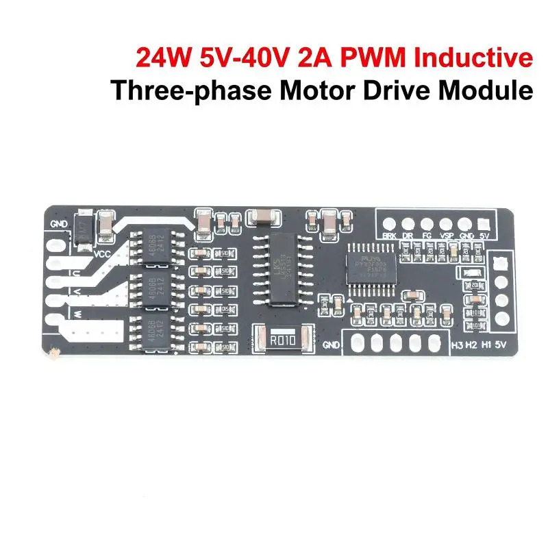 BLDC 24W Motor Driver Board 5-40V 2A Speed Controller With Hall Sensor For Brushless DC Motors Industrial Equipment