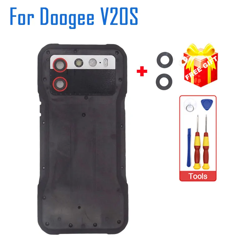 

New Original DOOGEE V20S Battery Cover Bottom Shell Back Cover With Rear Camera Lens Glass Cover For DOOGEE V20S Smart Phone