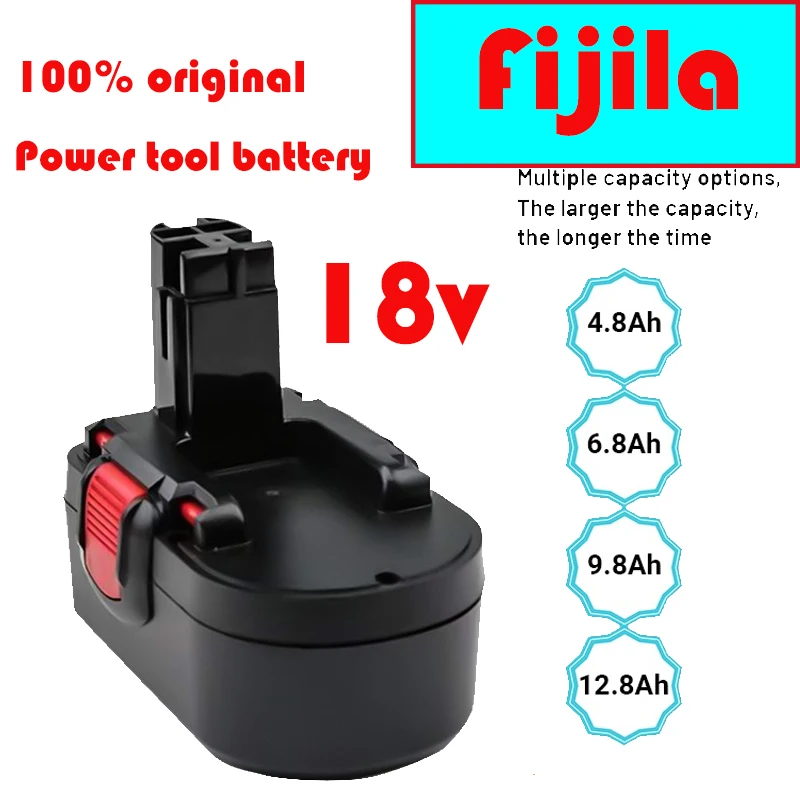 

Original for jia 18V 12.8Ah BAT025 Rechargeable Battery Ni-CD Power Tools Bateria For Drill GSB 18 VE-2, PSR 18VE, BAT026