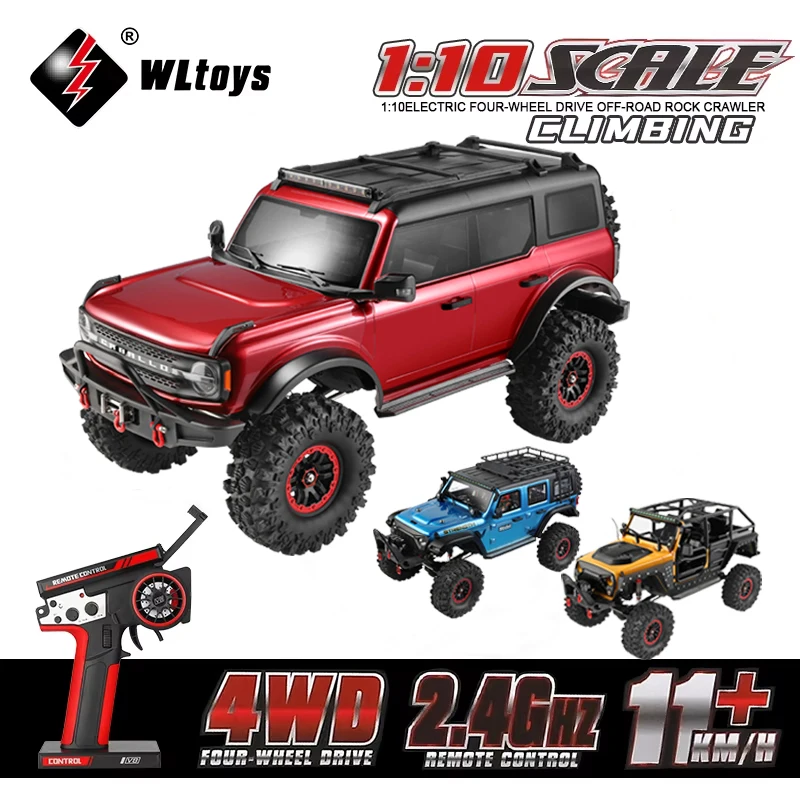 

WLtoys 104020 104010 104026 1/10 Professional RC Car 2.4G Off Road 4WD Remote Control Car With Light Large Electric Climbing Car