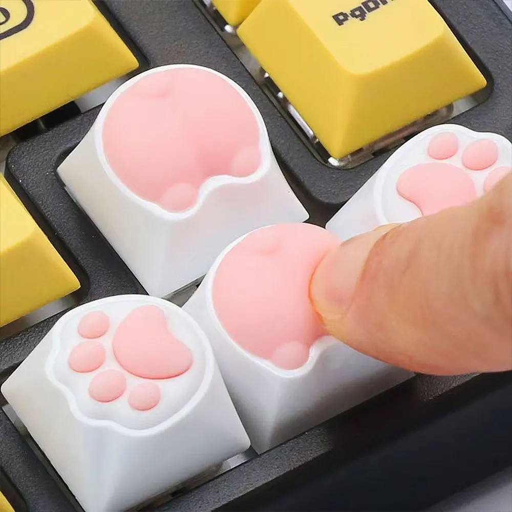 

Keycaps Hand-made Resin Keycap Kitten Claws Mechanical Keyboard Keycaps Cute Animal Gaming keyboard Accessories Decoration Gifts