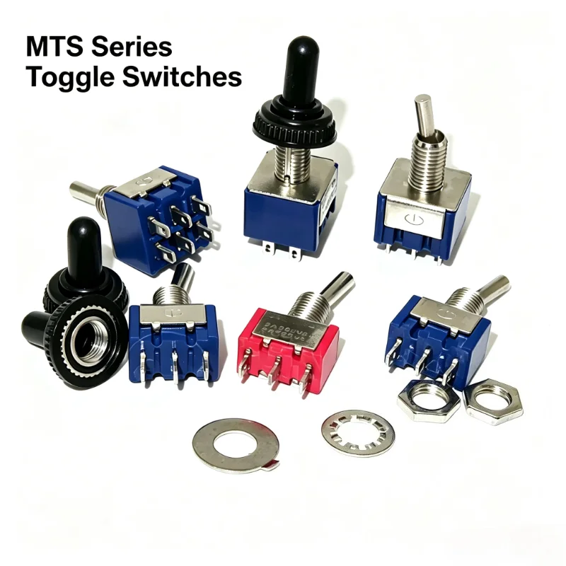 5Pcs Miniature Lever Toggle Switch - MTS-101/102/103/202 MTS-203 SPDT ON-OFF-ON/ON-ON 6A 120VAC 1/4