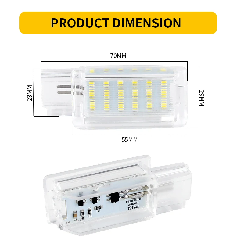2x LED Luggage compartment trunk lamp light for Chevrolet Camaro Cruze Aveo T300 Corvette Equinox Impala Malibu Sonic Spark Trax - Image 3