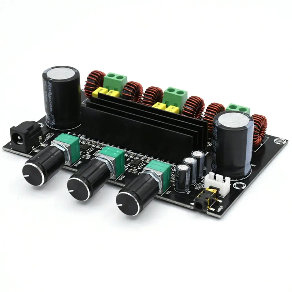 

Hot XH-M573 TPA3116D2 Board 80W+80W+100W 2.1 Channel TPA3116 Digital Power Amplifier Board 1.2MHZ Bass Subwoofer Dro[pshipping