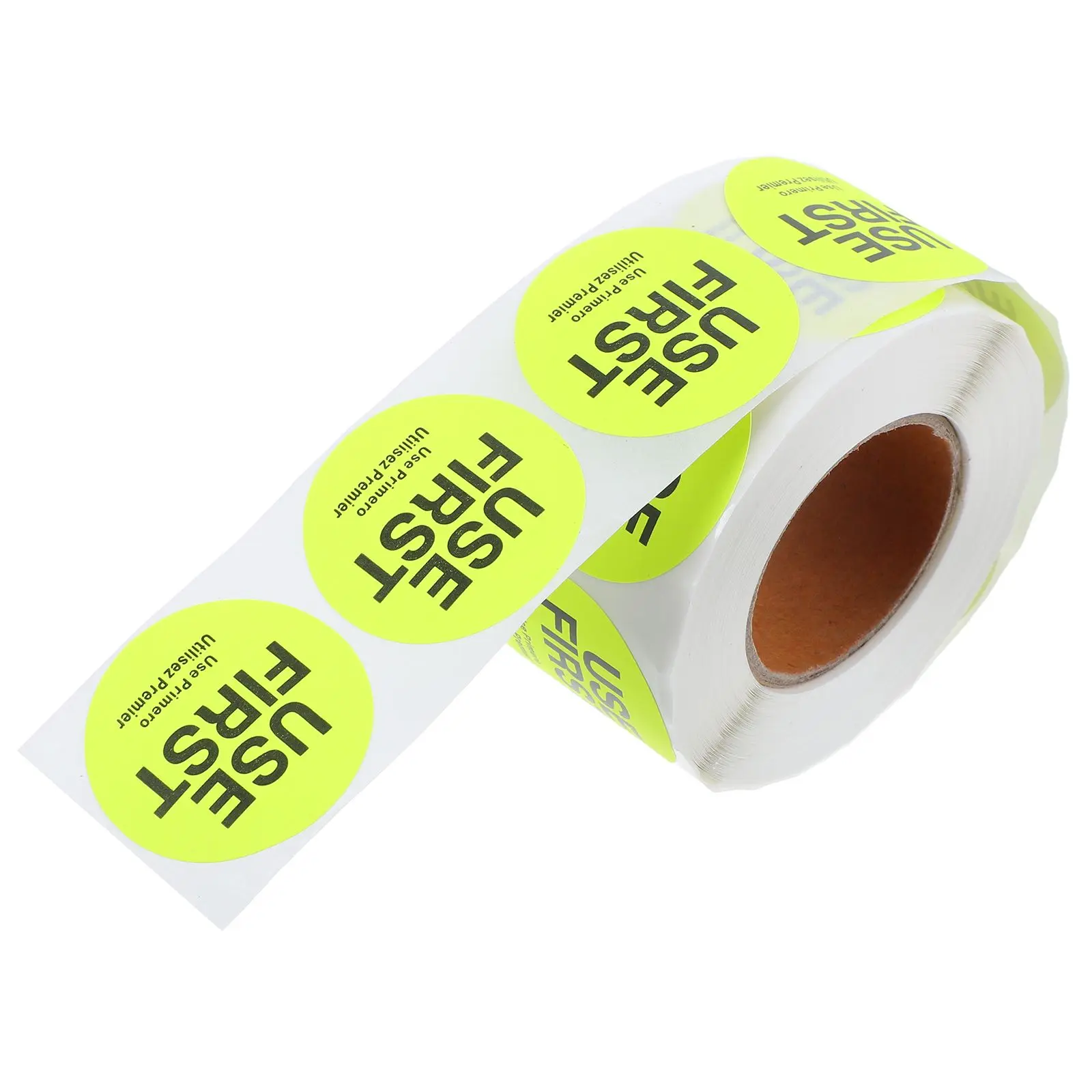 1 Rol Label Kontrol Inventaris Stiker Layanan Makanan Berperekat Tinggi Perlengkapan Restoran Pelat Tembaga Tag Pengalengan Hari Minggu