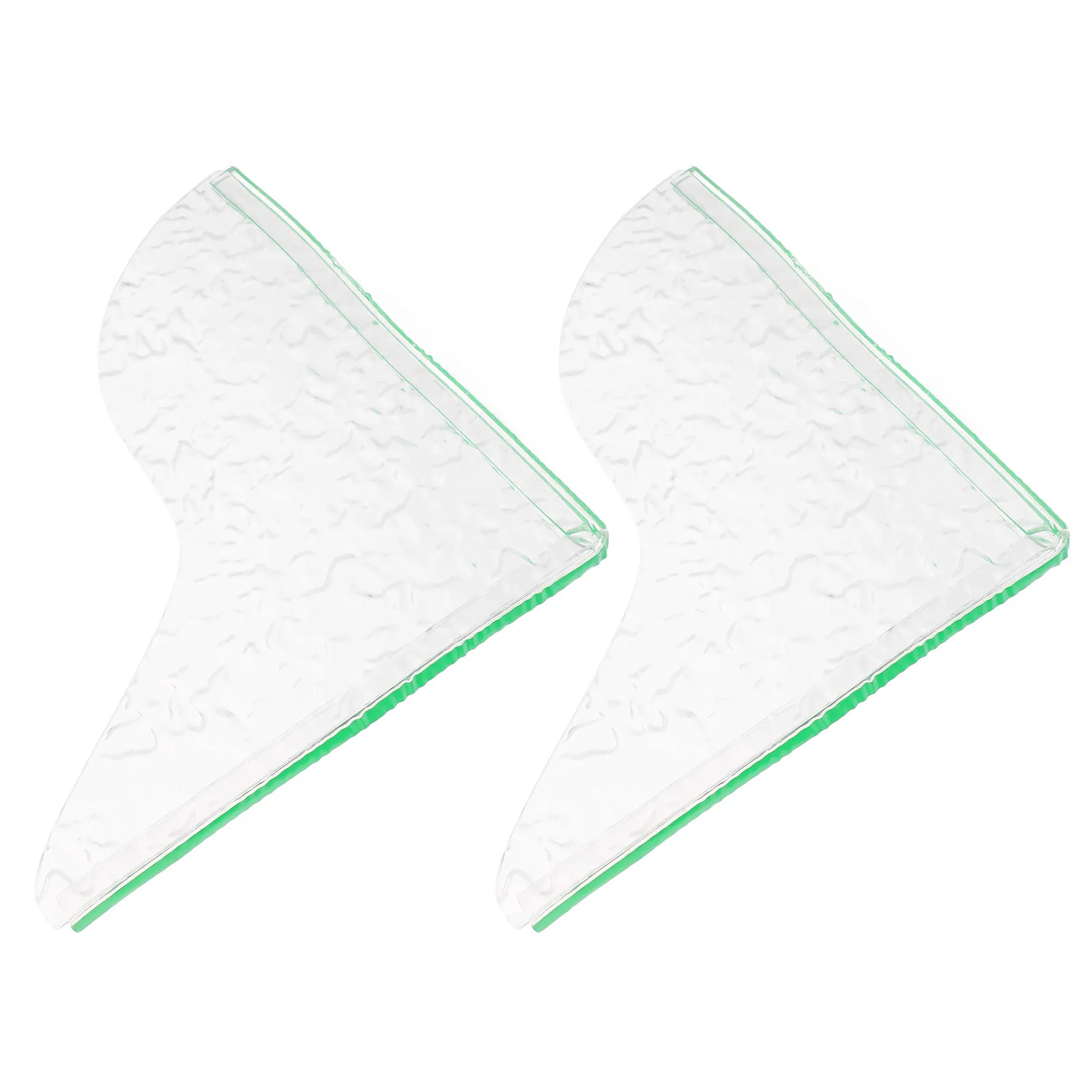 

2Pcs Acrylic Splash Guard for Bathtub Sink Washbasin Ripple Pattern Splash Proof Water Bathroom Accessory