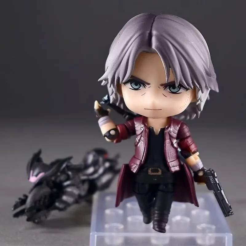 #1233 Devil May Cry Dante Pvc Collectible Figure With Movable Joints Replaceable Head Sculpt Game Character Model Home Display