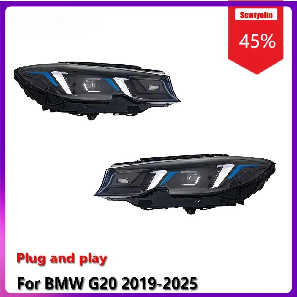 

Sewiyolin Car LED Lamp Headlight Light Assemblies For BMW G20 G28 G80 2019-2025 Auto Fog DRL Brake Turn Signal Lamp
