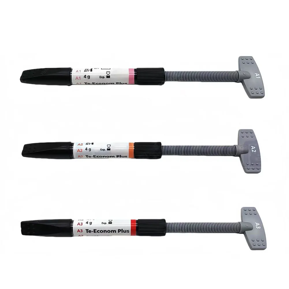 3Pcs/pack ivoclar Composite Resin Te-Econom Plus Light Curing Anterior Posterior Cavity Restorative Material A1/A2/A3/A3.5 Shade