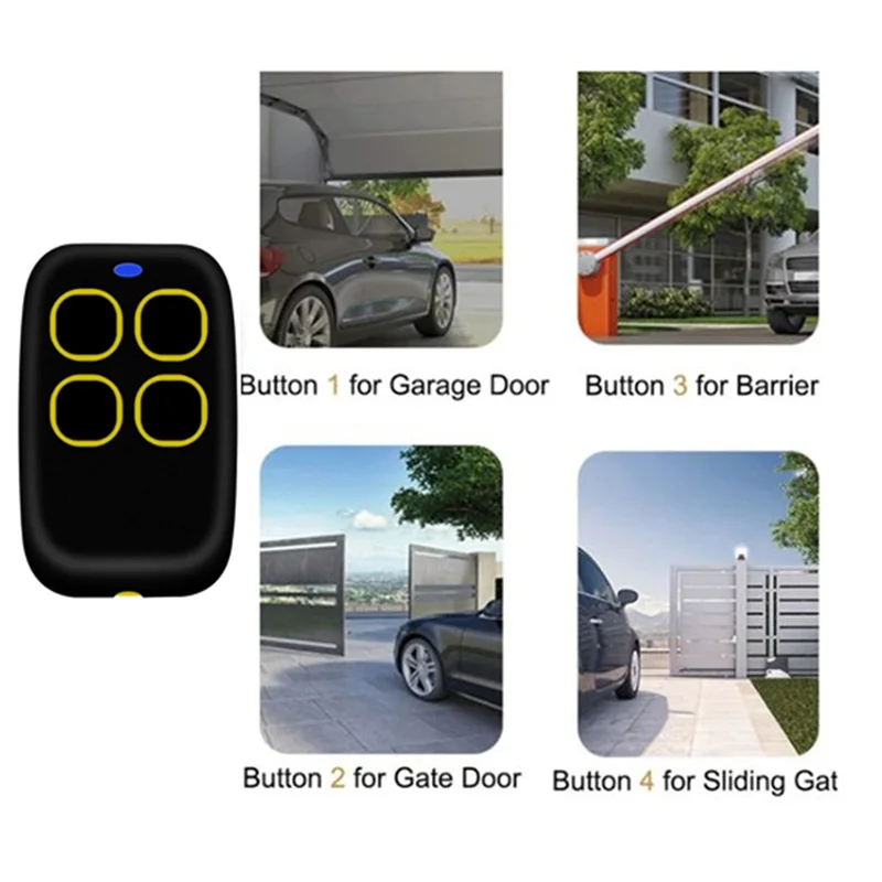 B04C-Unit Remote Control Pemancar Genggam untuk Pintu Garasi ROPER NEO 250-913Mhz Kompatibilitas Universal Akses Aman