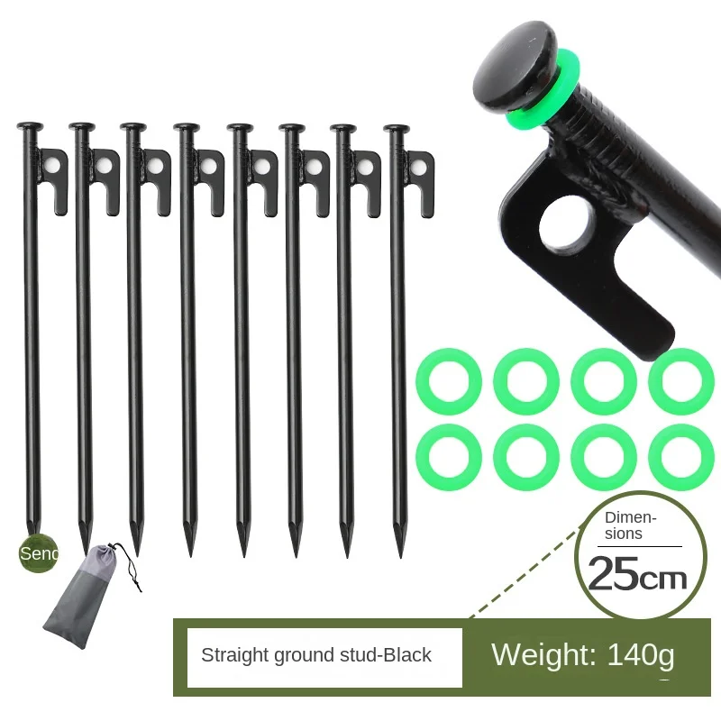 

Outdoor Camping Tent Ground Pegs Heavy Duty Steel Ground Pegs For Camping Tent Awning Tent Camping Pegs 20/25/30/40cm