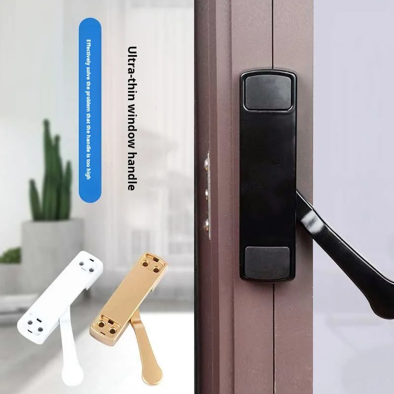 1PCS Broken Bridge Aluminum External Window Handle 180 ° Mutual Adjustment Screen Window Low Flat Transmission Handle Accessorie
