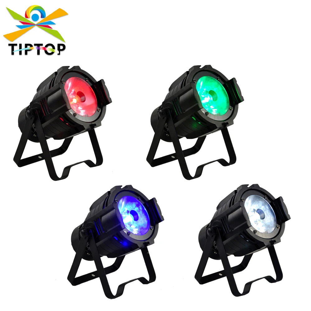 TIPTOP-proyector de luz Par Led RGBW de 4 colores para interiores, proyector de fondo de carcasa de aluminio, iluminación de escenario para fiestas, bodas y discotecas, 50W