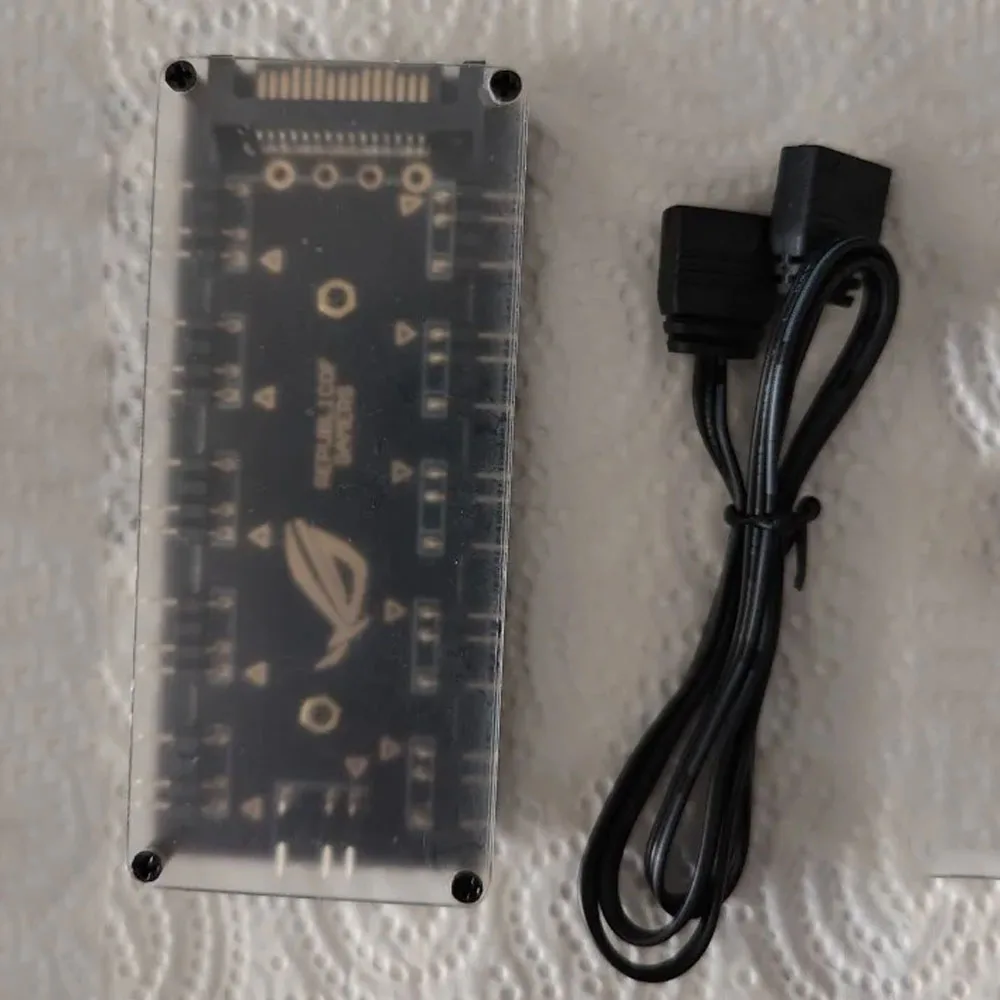 

ARGB RGBW 5V Cable For ASUS AURA SYNC RGB 10 Hub Splitter SATA Power Extension Cable Adapter LED Strip Light PC RGB Fan Cooler