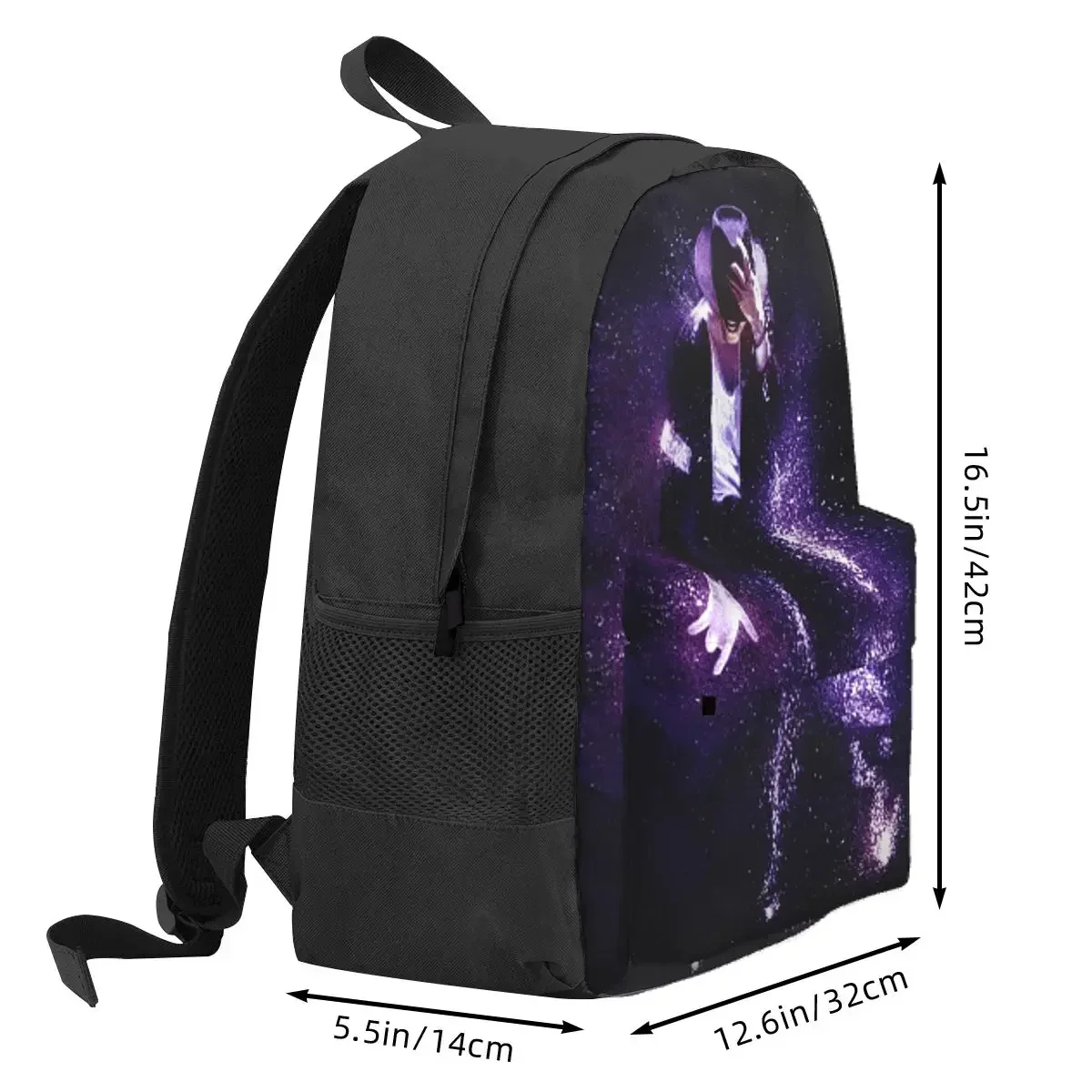 Michael Jackson Musicians Singers Dancers Backpack Daypack Large Capacity Kids BookBag School Bag Shoulder Bags for Men Women
