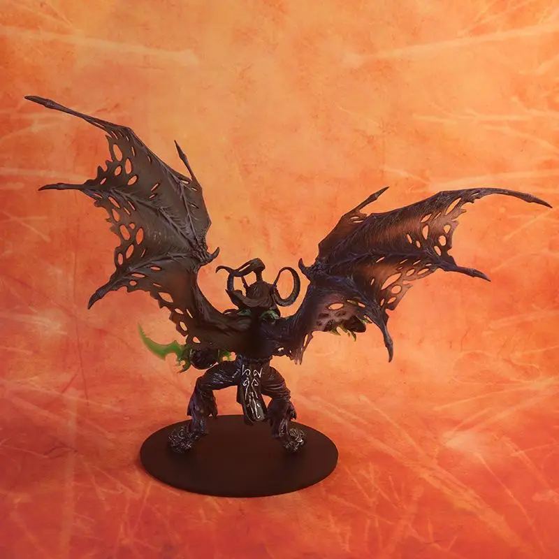 WOW 26CM 13 Inch Toys World Of Warcraft Game Action Figure Demon Hunter Illidan Devil DC05 Figma Collectible Model PVC Toy