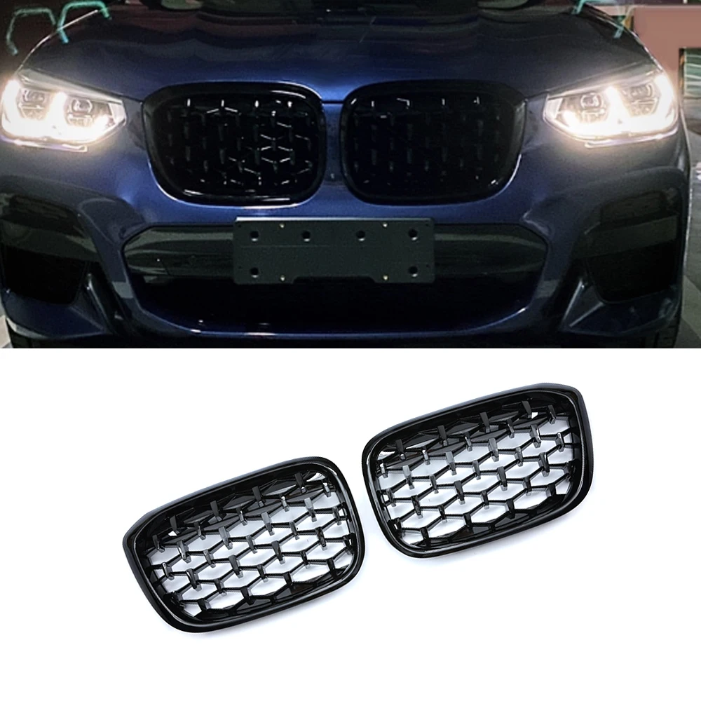 

Автомобильные аксессуары для BMW X3 G01 2018-2022, передняя решетка, средняя сетка, решетки в сборе, крышка рамы, Внешние детали кузова