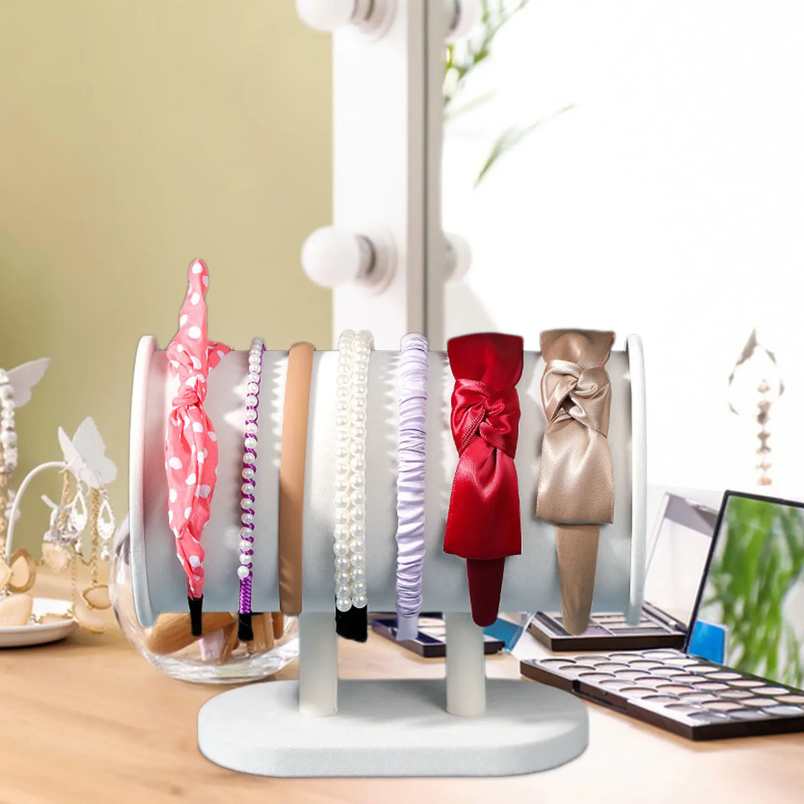 headband-holder-display-stand-sturdy-headband-organizer-hair-accessory-rack-hair-hoops-storage-rack-compact-countertop-storage