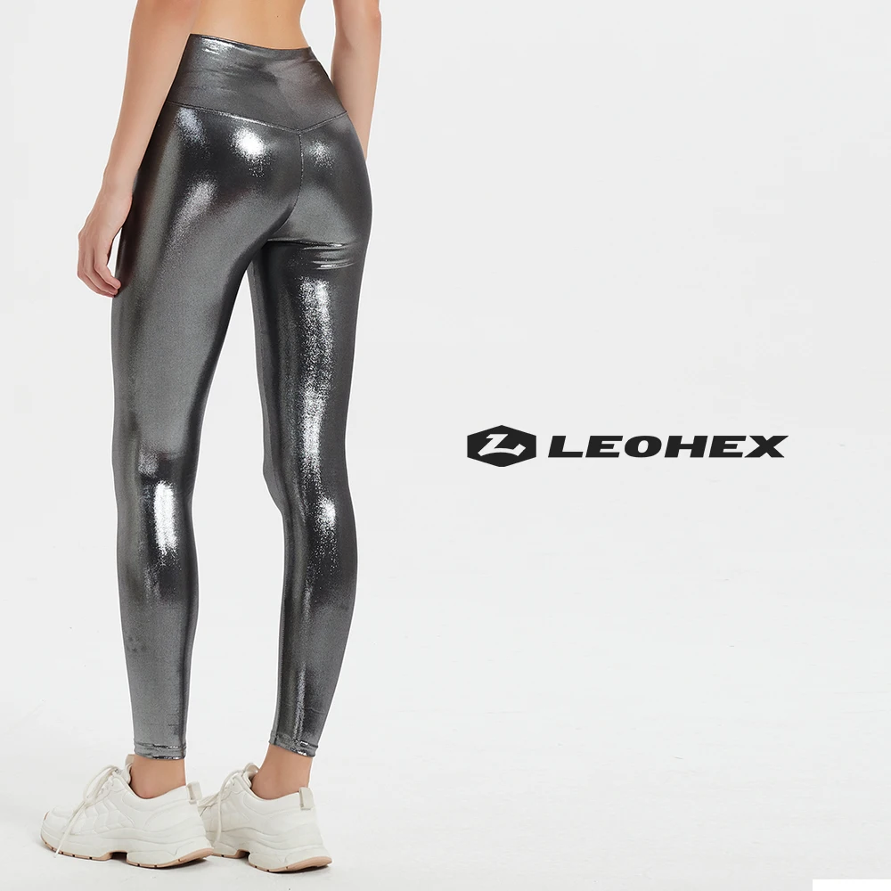 LEOHEX legginsy do jogi damskie legginsy fitness spodnie do biegania oddychające legginsy sportowe wysokiej talii letnia odzież do ćwiczeń na siłownię
