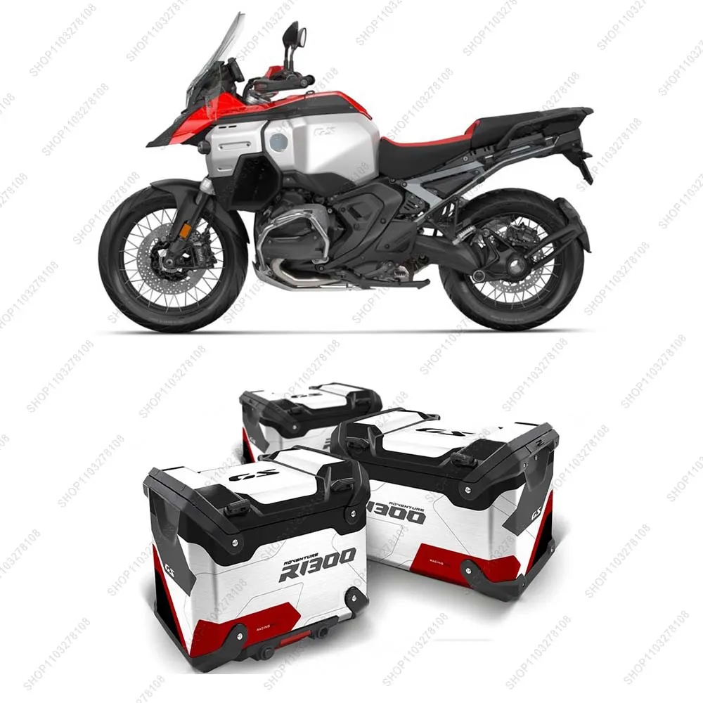 

Motorcycles Luggage Cases Protective Sticker For R1300GS ADV 2025 2024 Trunk Top Side decals kit