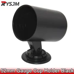 52mm Gauge Cup Holder Pod Black Universal Durable Support Car Instrument Mount Car Holder for Oil Water Temp Oil Pressure Gauge