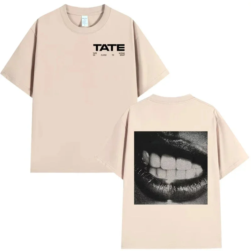 Tate McRae So Close To What 2025 New Album Merch T-shirt Men Women High Quality Cotton Short Sleeve T-shirts Harajuku T Shirt