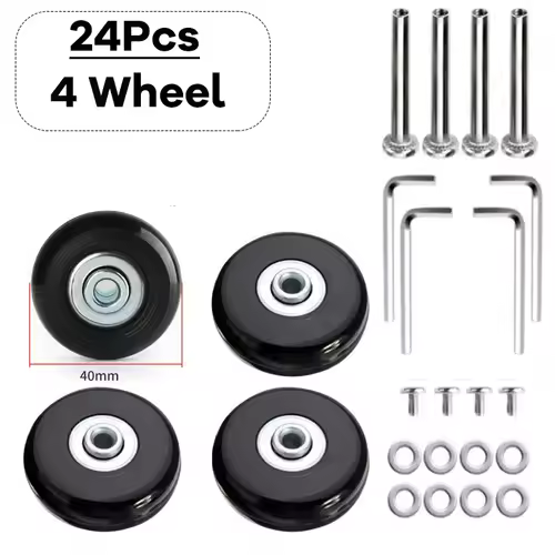 Silent Suitcase Wheels Rubber Trolley Luggage Casters High-Quality Durable Travel Bag Wheel Repair Accessories for Quiet Rolling - Image 14