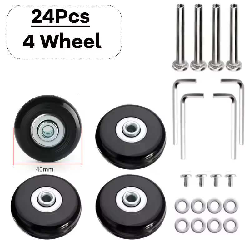 Silent Suitcase Wheels Rubber Trolley Luggage Casters High-Quality Durable Travel Bag Wheel Repair Accessories for Quiet Rolling - Image 14