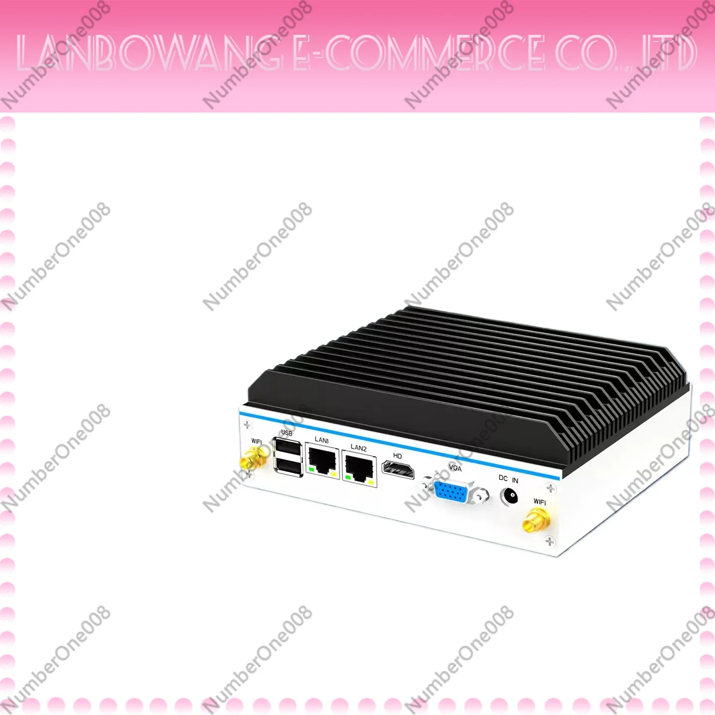 Mini Industrial PC - Quad-Core N100/J1900/J6412, 12th Gen I3/i5/i7, Dual LAN/Serial RS485, Fanless Fully Enclosed Embedded Host