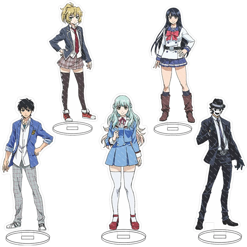 16CM Anime Acryl-Ständer High-Rise Invasion Honjo Yuri ‌   Nise Mayuko Shinzaki Kuon Kazuma Aogawa Cosplay-Figuren Ornamente Geschenke