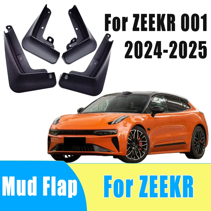 

4pcs Automobiles Tire Mudguard Waterproof Prevent Mud Splashing Car Mud Flap Fender Trim Accessory For ZEEKR 001 2024-2025