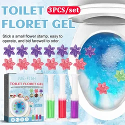 3/6/9pcs Toilet Flower Aromatic Gel Automatic Cleaning Toilets Deodorization Gel Remove Odors for Household Cleaning Products