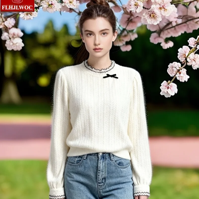 

Warm Thick Basics Shirts New Year 2026 Spring Woman Long Sleeve Preppy Style Cute Japanese Girls Ruffles Velvet Tops Blouses