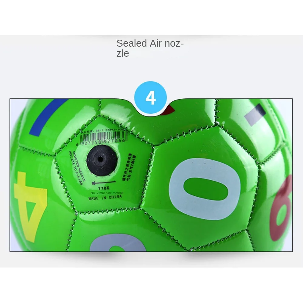 Durable 15cm Mini fútbol preescolar pequeño fútbol niño regalo número letra juguete para niños fútbol juego en interiores