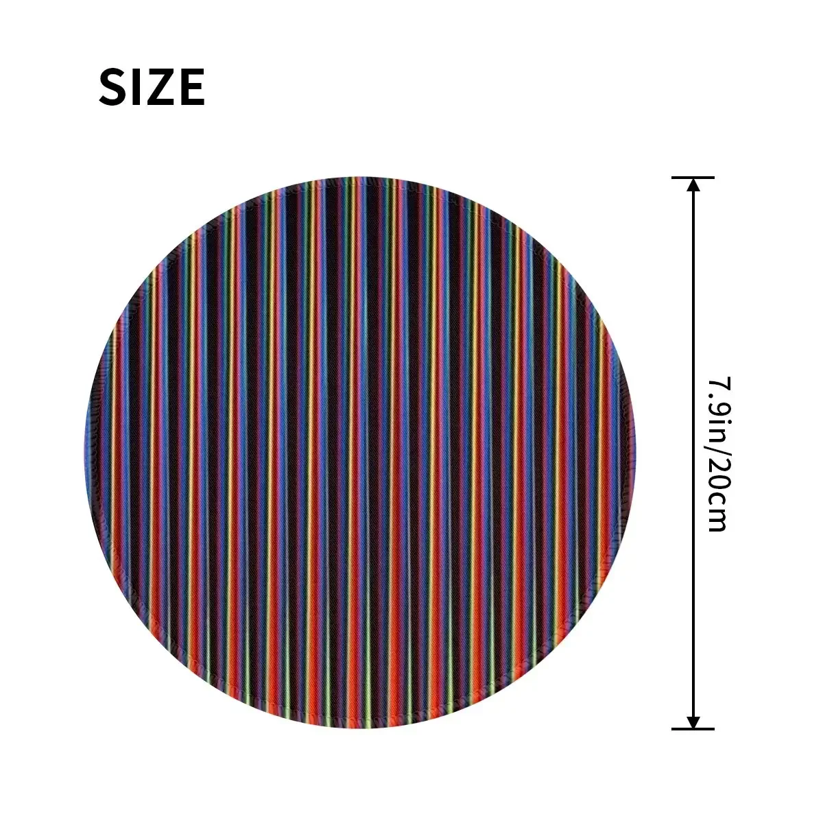 Carlos Cruz Diez Round Mouse Pad Computer Keyboard Mouse Mat Gamer PC Desk Mat Office Table Mats