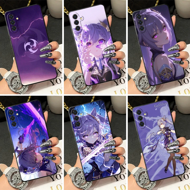 Soft Silicone Phone Case for Samsung A17 A16 A15 A14 A13 Genshin Impact Keqing Shell A57 A56 A55 A54 A53 A37 A36 A27 A26 A35 A25