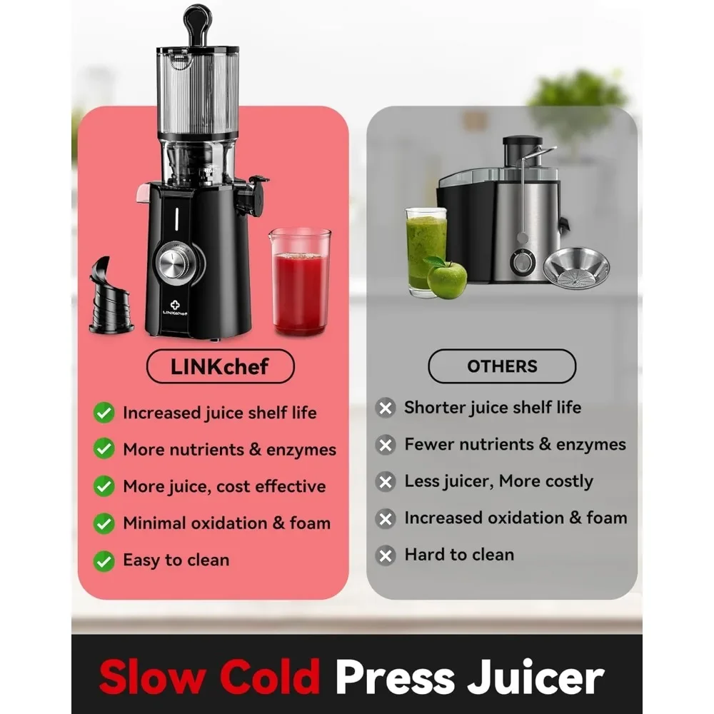 Cold Press Juicer with No-Prep 4.35