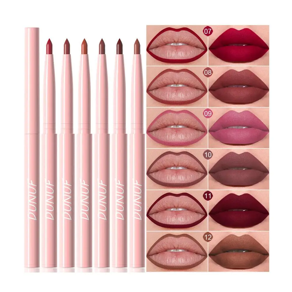 6 Colors Velvet Matte Lip Liner Pencil Natural Waterproof Lasting Silky Sexy Lip Makeup Cosmetics