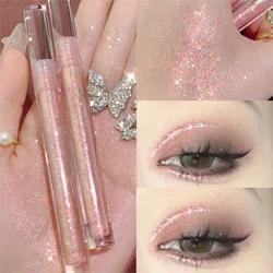 Sequin Liquid Eyeshadow Pink Gold Pearlescent Glitter Eyeliner Long Lasting Waterproof Cut Crease Eye Shadow Party Eyes Makeup