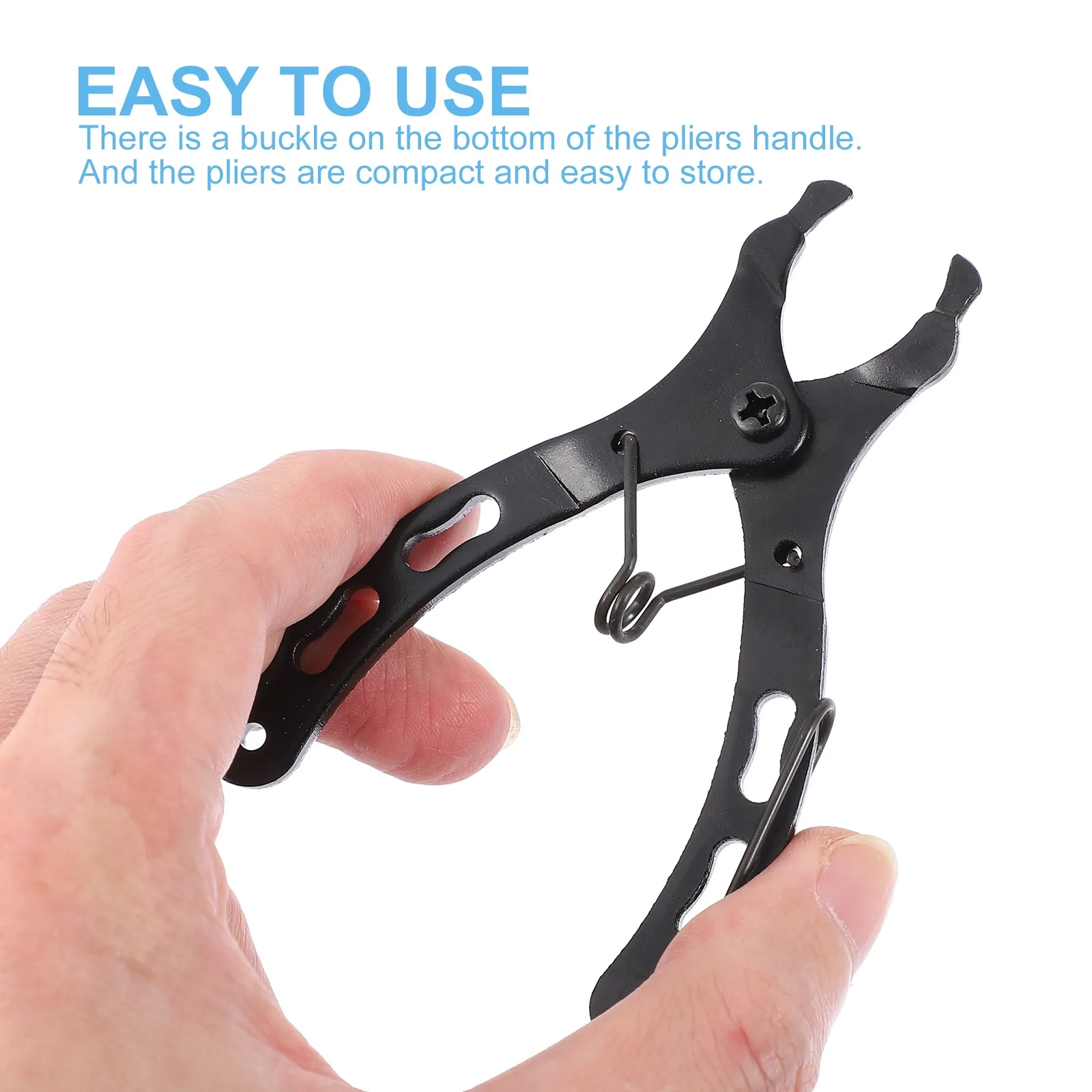 1Set Heavy Duty Steel Link Chain Plier Quick Release Wrench for Bike Chain Installation Removal Splitting Repair Long Distance