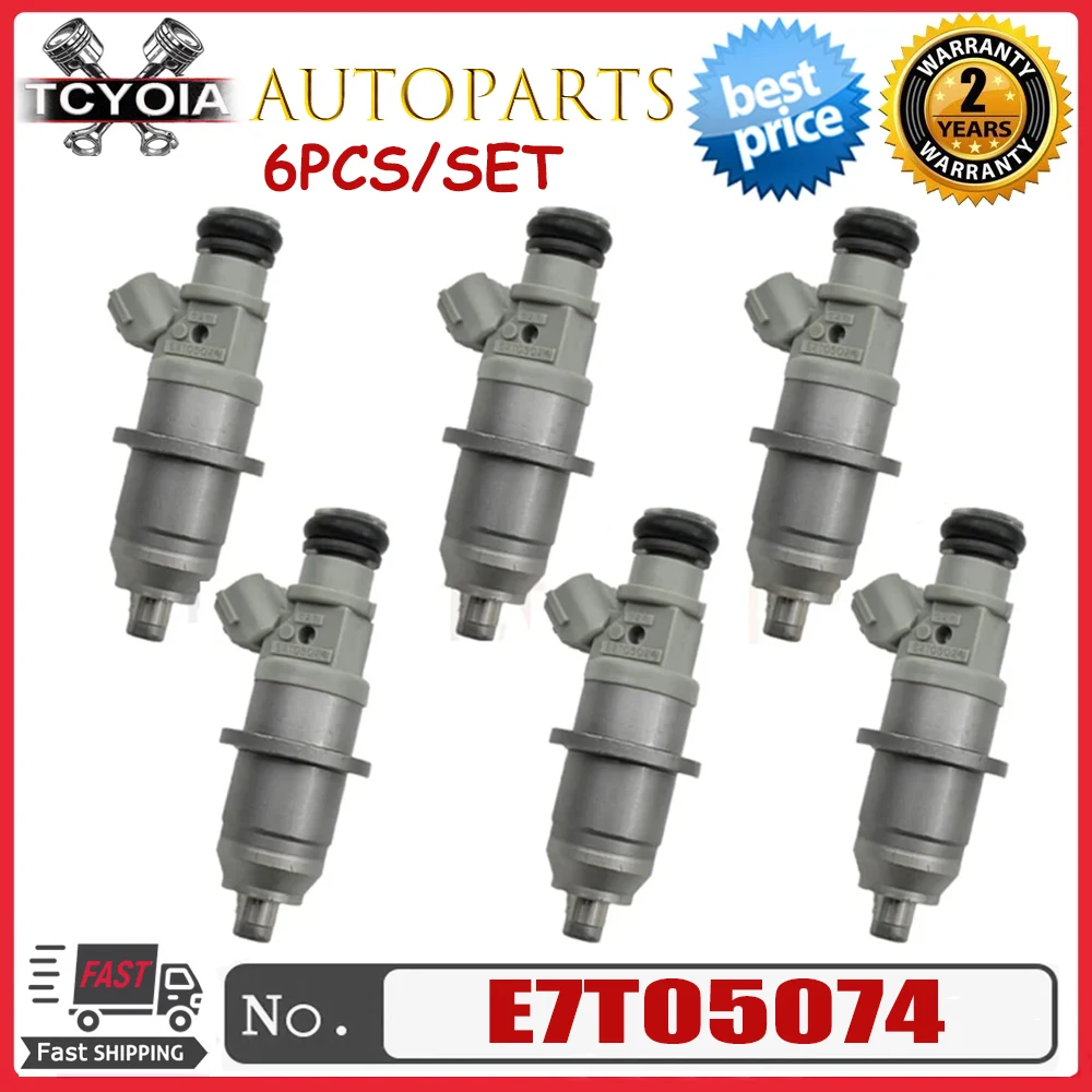

6Pcs/lot For 2001-2006 Mitsubishi Pajero III canvas jacket V60 V70 3.5L GDI Fuel injectors E7T05074 DIM1070G
