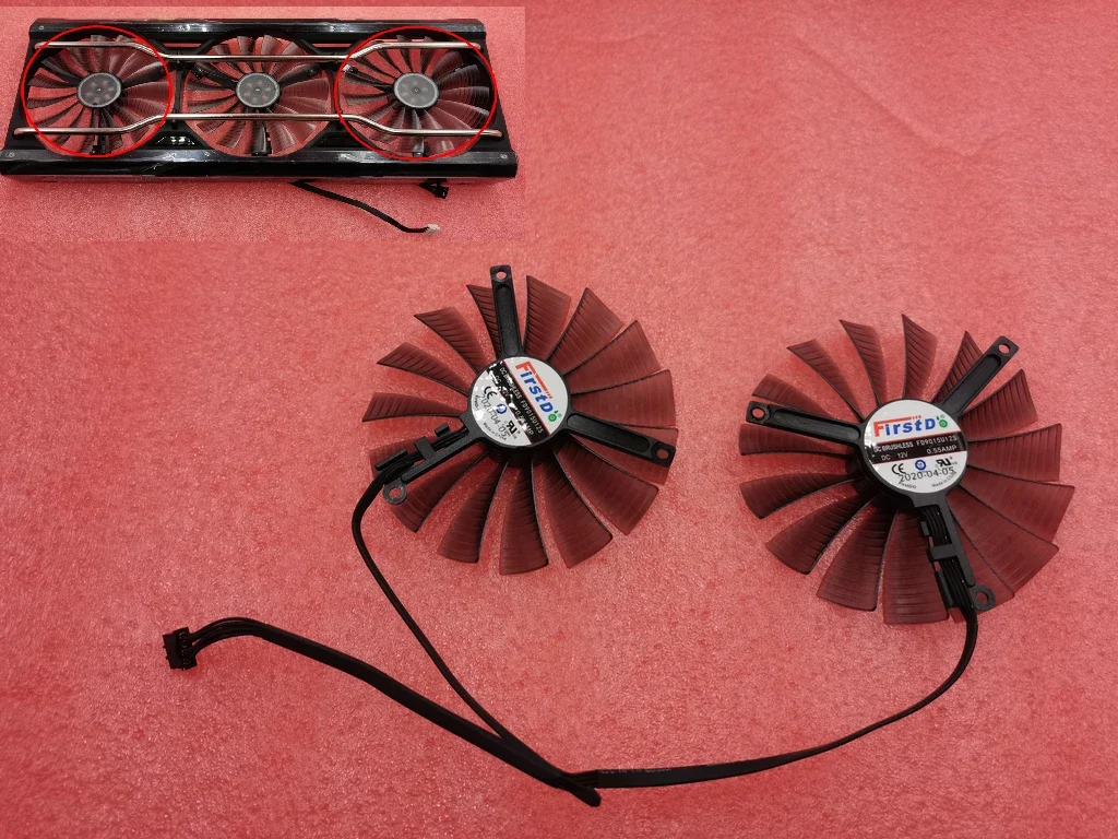 Video Card Cooler Fan For Gainward RTX 2080 2070 2060 SUPER PHANTOM Graphics Cooling Fan with case 85mm FD9015U12S