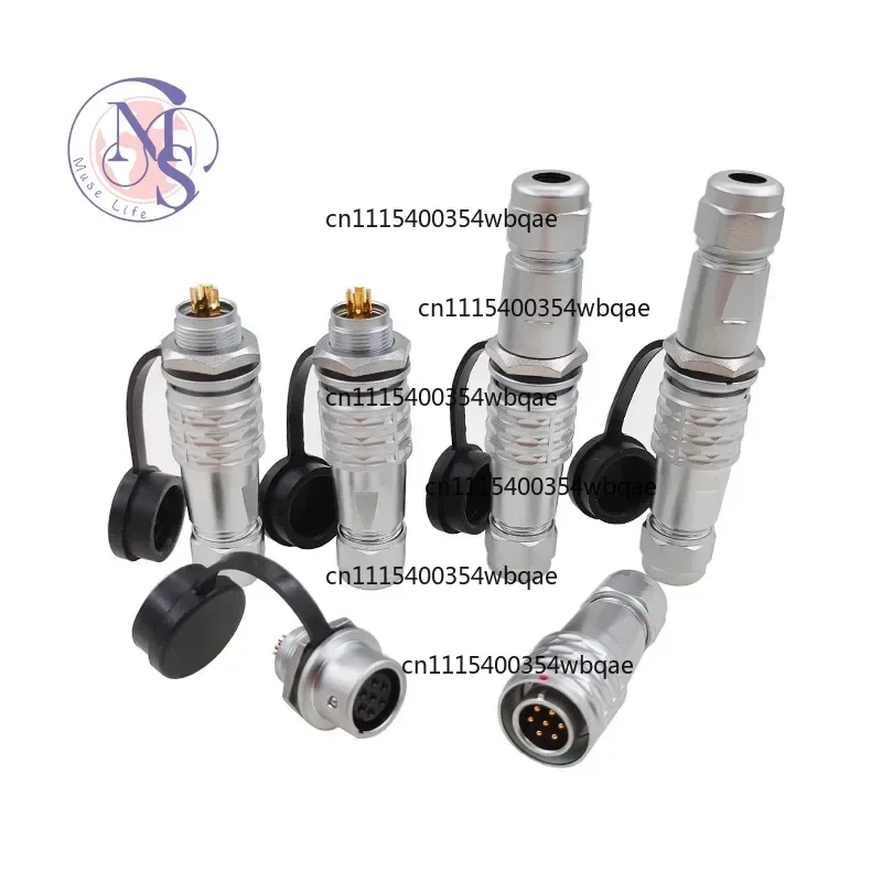 ZOCI-SF12 IP67 Metal Waterproof Plug, Male Female Power Connector 2 3 4 5 6 7 9Pin for Equipment