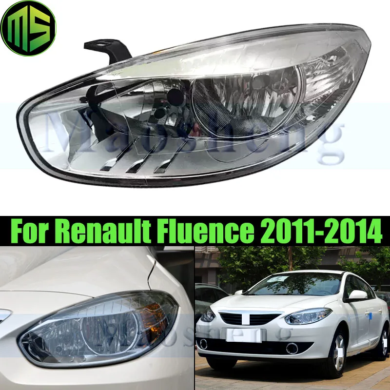 Maosheng Halogen Headlight Front Bumper Head Light Lamp For Renault Fluence 2011-2014 Head Lamp Headlamp Without Blub