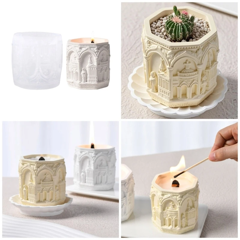 

Silicone Mould for Candle Making and Resin Art Renaissances Storage Cup Crafting Nordic Designs Home Decoration
