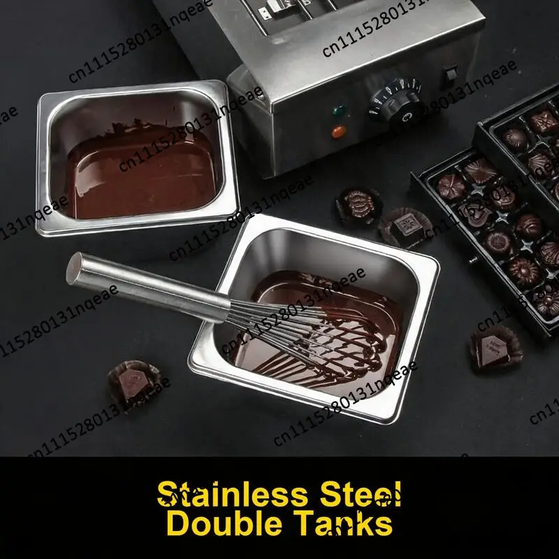 Commercial Chocolate Melting Furnace Double Cylinder Electric Heating Waterproof Thermal Insulation Baking Shop