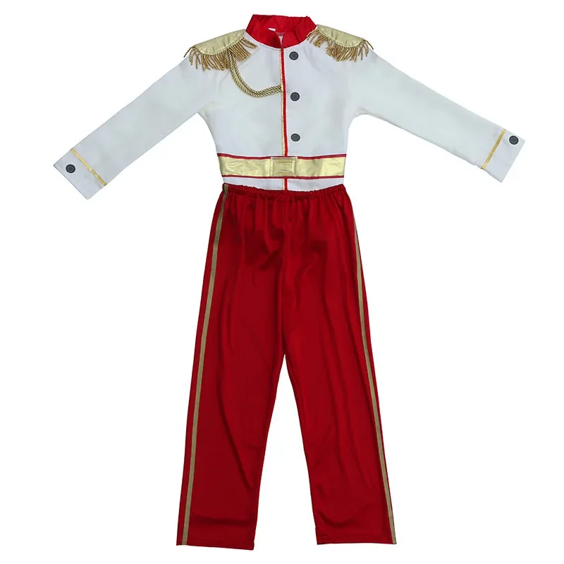 Boys Prince Costume Kids Medieval Royal  Outfit King Cosplay Dress up Halloween Costumes