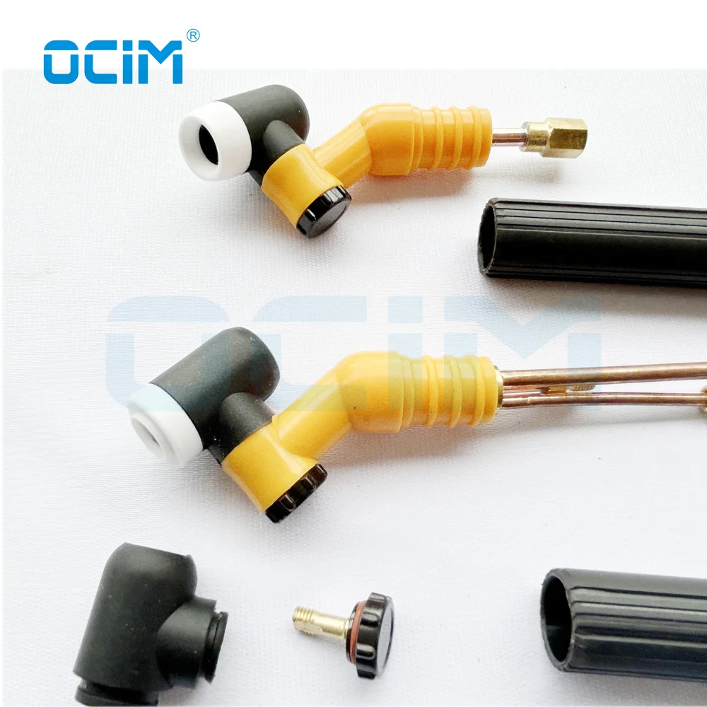 Air Cool and Water Cool Interchangeable Rotary Yellow head Replacement Parts For TIG Welding torch Tools