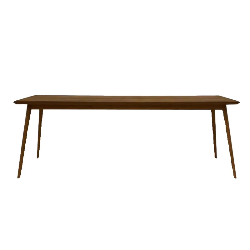 

North American black walnut dining table solid wood large board small apartment home dining table Japanese log book dining table